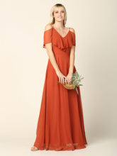 Eva USA 3263-Plus Chiffon Bridesmaids Gown